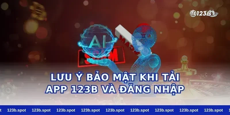 Lưu ý bảo mật khi tải app 123b và đăng nhập